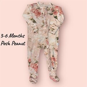 Posh Peanut Floral Kids Bamboo Footies